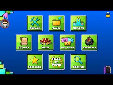 Jugando mi propio nivel de geometry dash 2