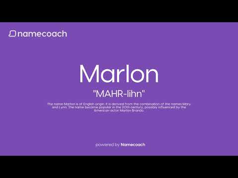How to Pronounce Marlon