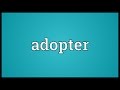 Adopter Meaning