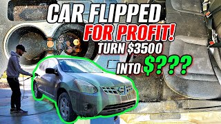 How To Flip Cars | Full Process | $3500 NISSAN ROGUE | Car Detailing Restoration