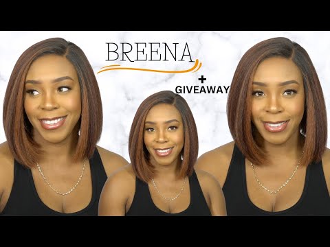 Outre Synthetic Hair Melted Hairline HD Lace Front Wig - BREENA + GIVEAWAY --/WIGTYPES.COM