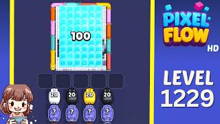 Pixel Flow Level 1229 Solution Walkthrough