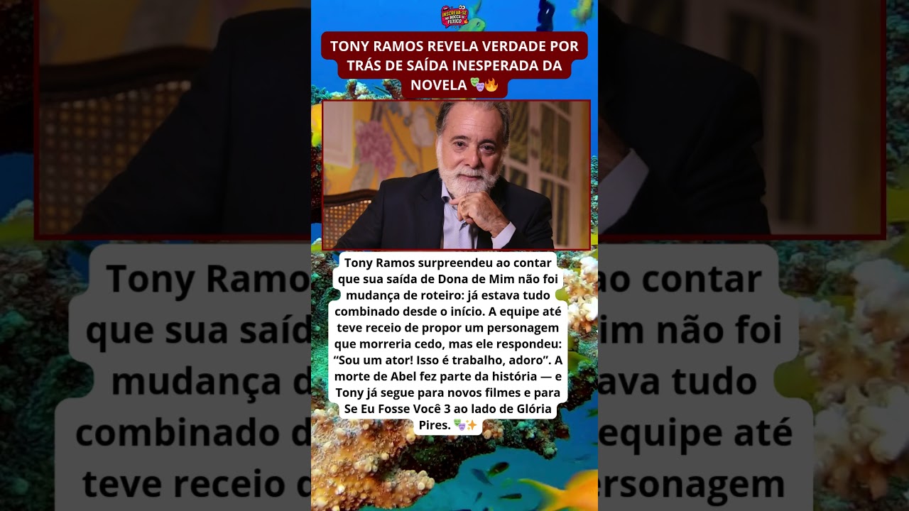 Notícia Tony Ramos explica motivo de ter deixado a novela