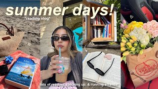 VLOG!🍵 productive days, reading vlog, summer tbr, & new book recommendations!