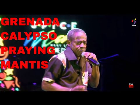 Tribute to Calypsonian Praying Mantis  at Grenada Dimanche Gras show 2019 Calypso Monarch Show