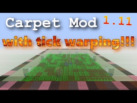Carpet Mod with Tick Warping - Minecraft 1.11 Mod Video