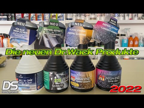 The new Dr.Wack products 2022 - All in One, Rim and Speed ​​Detailer and Spray Wax + competition