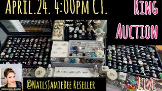 LIVE JEWELRY AUCTION ON APRIL. 24 at 4:00pmCT. @NailsJamieBeeReseller #liveauction