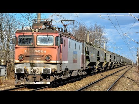 Tren de marfa CFR Marfa trece prin orasul Liteni cu 474-011-0 - 12.02.2020