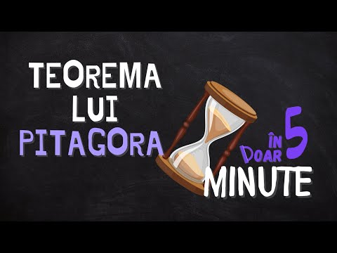 TEOREMA LUI PITAGORA în DOAR 5 MINUTE!⏳