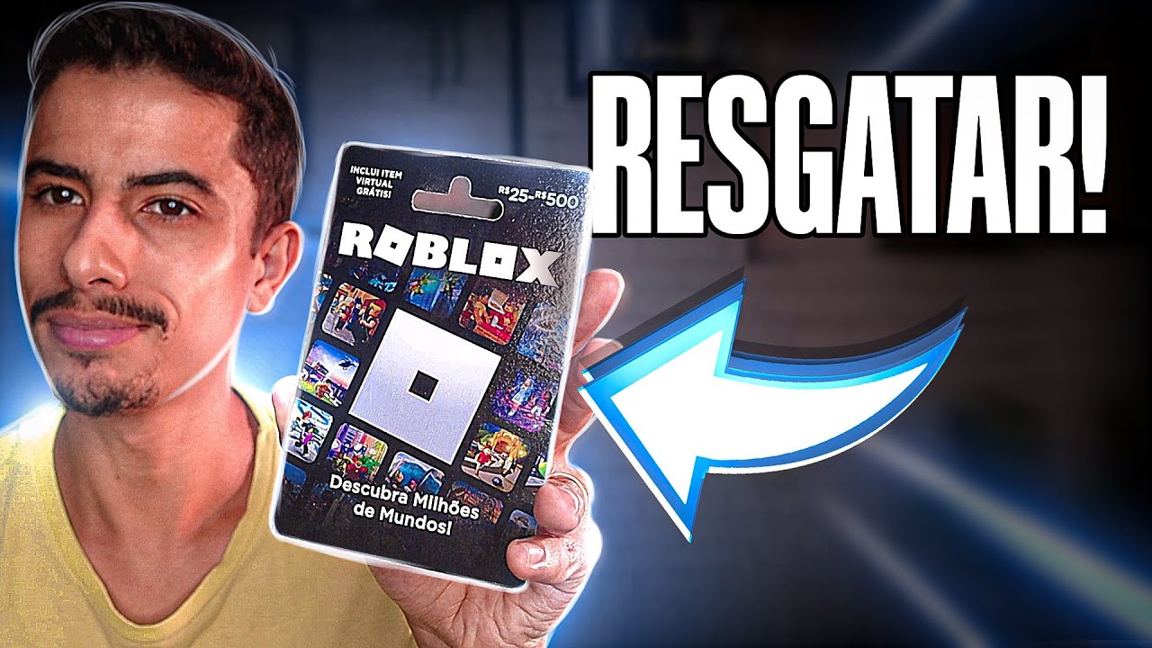 Como RESGATAR GIFT CARD do ROBLOX pelo CELULAR OU PC!