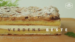 노르웨이 클래식 케이크(World's Best Cake) 만들기,아몬드 머랭케이크:Verdens beste(Norwegian cake) Recipe-쿠킹트리*Cooking ASMR
