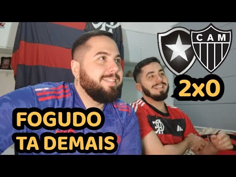 REACT MELHORES MOMENTOS BOTAFOGO 2X0 ATLÉTICO MG - FOGO 100%