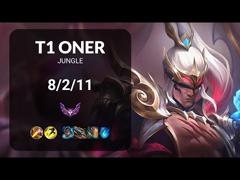 T1 Oner Lee Sin vs Taliyah JUNGLE - KR  Patch 14.16