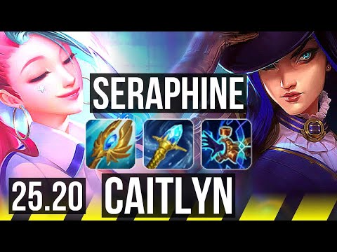 SERAPHINE & Senna vs CAITLYN & Nami (ADC) | 7/4/16 | EUW Diamond | 25.20