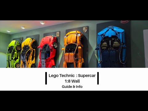Ultimate LEGO Technic 1:8 Supercar Wall Display!