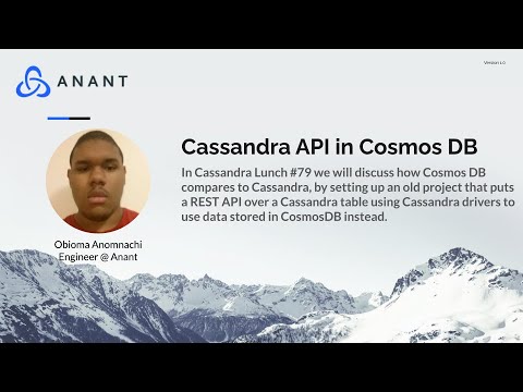 Apache Cassandra Lunch #79: Cassandra API in Cosmos DB