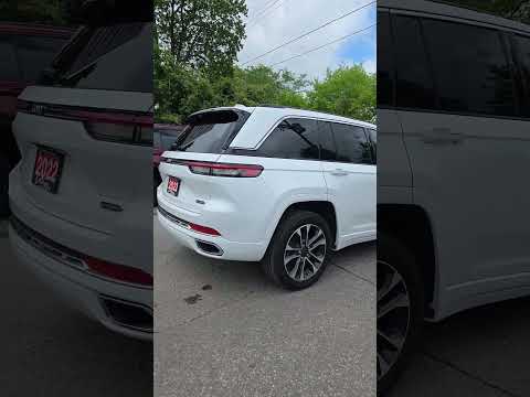 2022 Jeep Grand Cherokee Overland 4x4 in White for sale at Jerry Pfeil Chrysler Dodge Jeep Ram in New Hamburg, ON