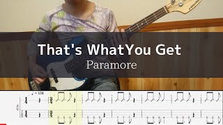 Paramore - Thats What You Get - Bass Cover