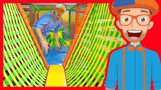 The Indoor Playground with Blippi | Learn Colors and more!