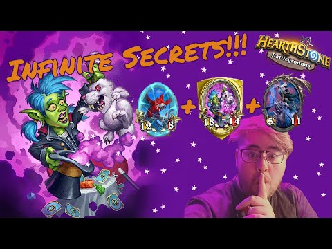 INFINITE SECRETS!!! - The Great Akazamzarak - PockyPlays Hearthstone Battlegrounds