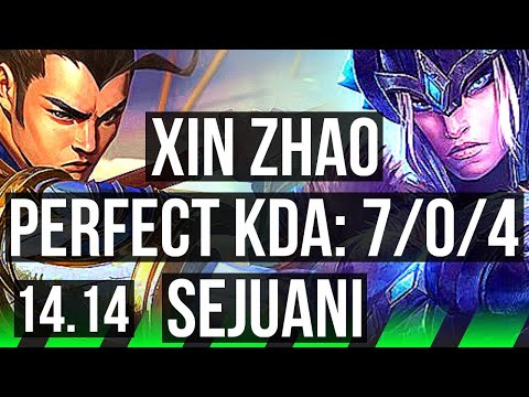 XIN ZHAO vs SEJUANI (JGL) | 7/0/4, 1900+ games, Godlike | EUW Master | 14.14