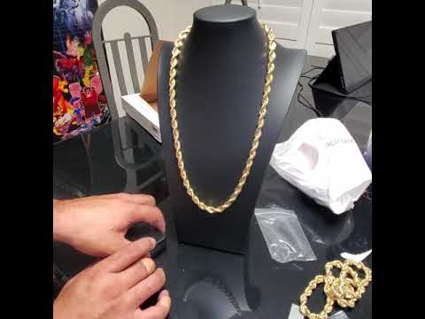 14K DIAMOND CUT 10MM 8MM ROPE CHAINS! TAKING ORDERS! CHEAPER THAN STORES! HAWAII GOLD SALES!