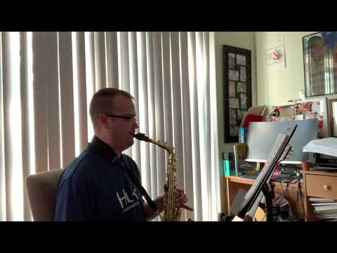 Alto saxophone Selected studies H. Voxman G Major Muller Allegro pg 11