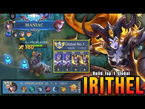 25 Kills + MANIAC!! Irithel Insane 11.000+ MMR - Build Top 1 Global Irithel ~ MLBB