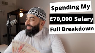 HOW I SPENT MY £70K SALARY IN A WEEK! FULL BREAKDOWN, Budgeting, Salary & More