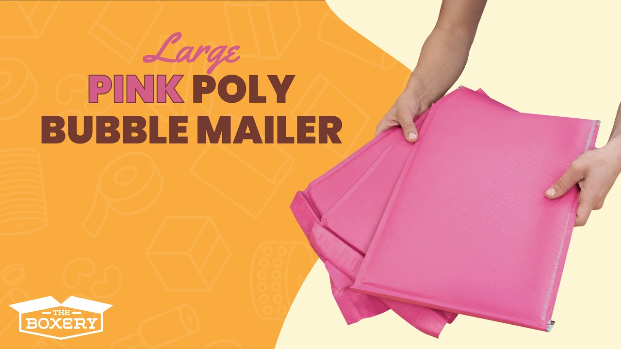 Youtube Video LUX Pink Poly Bubble Mailers #5 100/cs