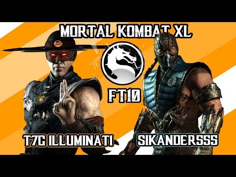 Mortal Kombat X - Sikander555 (Sub Zero)  vs T7G | Illuminati (Kung Lao) - Ft10