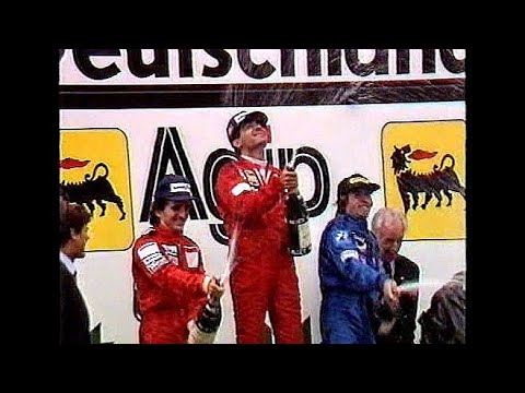 Formel 1 Nürburgring 1985 TV-Zusammenschnitt ORF (Heinz Prüller) + ZDF (Karl Senne) Michele Alboreto