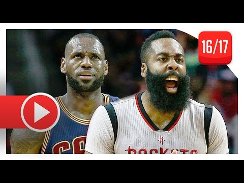 James Harden vs LeBron James MVP Duel Highlights (2017.03.12) Rockets vs Cavaliers - EPIC!