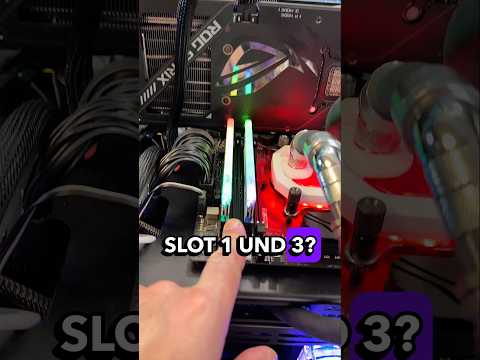 Warum RAM in Slot 2 und 4 gehört und nicht 1 und 3 😳 #gamingpc #pcbuilding #pchardware