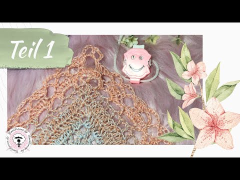 Tuch häkeln - Part 1 / Reihe 1 - 10 / Buntes Sommertuch Häkelanleitung / Woolhouse.de