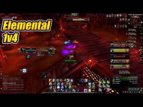 1v4 [5v51v1] Elemental Shaman WoW Shadowlands Pre Patch