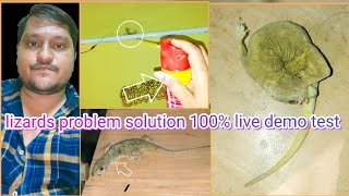 Lizards problems Killing Liquid spray Live demo trick Hindi 🦎🦎💯💡😱👌🔥