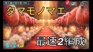 【幻獣契約クリプトラクト】タマモノマエ最速2編成周回【タマモノマエ・周回・神話】