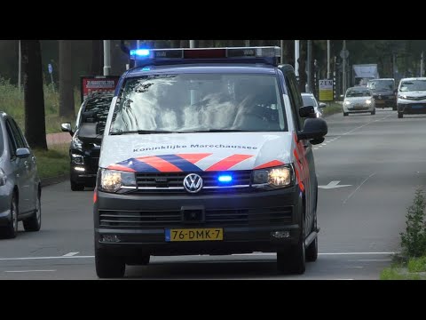 Prio 1 Koninklijke Marechaussee en Politie rijopleiding met spoed in Eindhoven