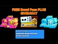FREE Brawl Pass PLUS Giveaway!!! #giftedbysupercell