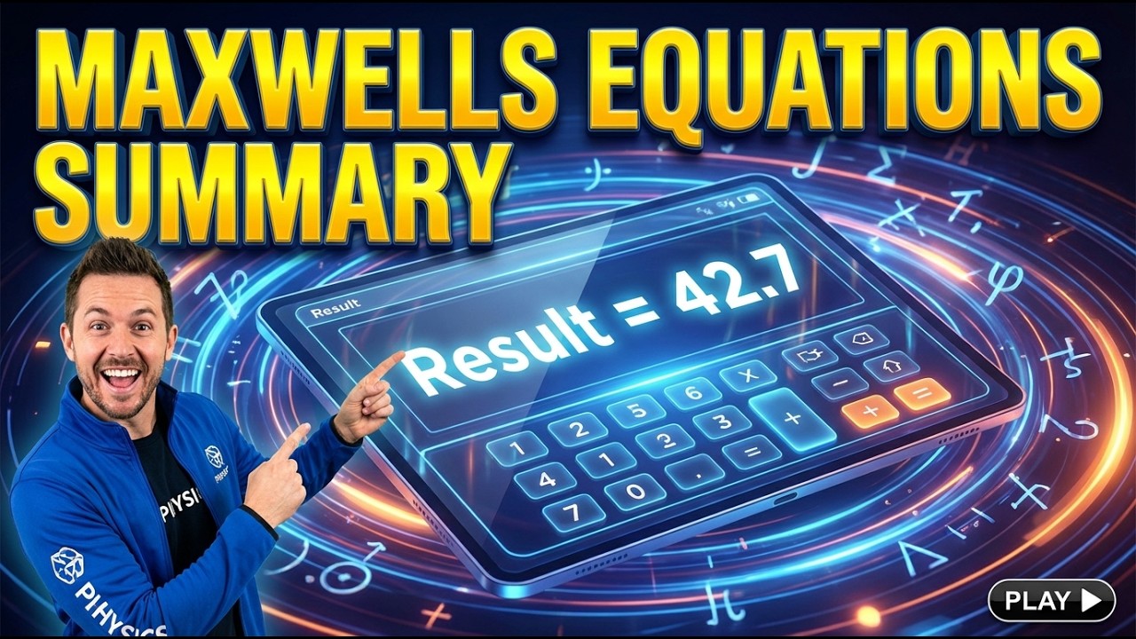 Maxwells Equations Summary Interactive Calculator