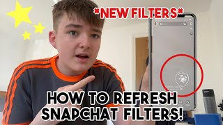 How To Refresh Your Snapchat Filters! (Unlock New Filters!!)