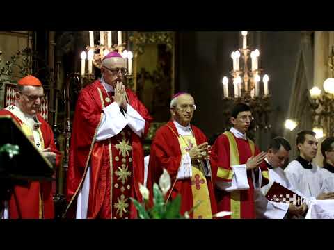 Novi apostolski nuncij nadbiskup Giorgio Lingua služio euharistiju u zagrebačkoj katedrali