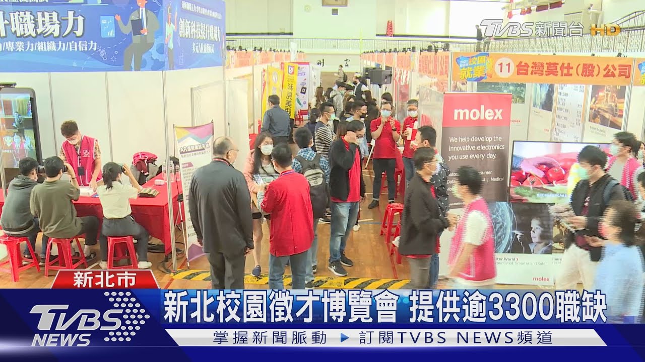 新北校園徵才博覽會 提供逾3300職缺