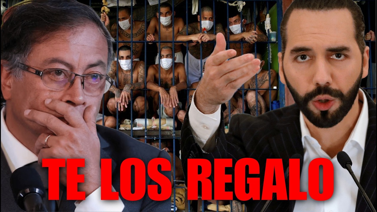 El presidente de El Salvador humi... al presidente de Colombia