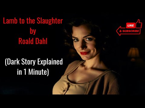 She Killed Him With Dinner | Lamb to the Slaughter by Roald Dahl (Dark Story Explained in 1 Minute)