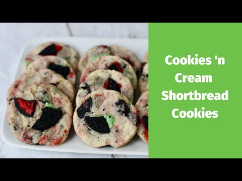 Cookies and Cream Shortbread Cookies