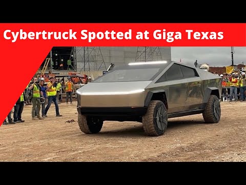 Cybertruck Spotted at Giga Texas   HD 1080p