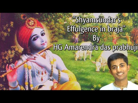 "Shyamsundar's Effulgence in Braja" || HG Amrender Prabhuji 💙/#krishna#iskcon#hindu#vrindavan#viral